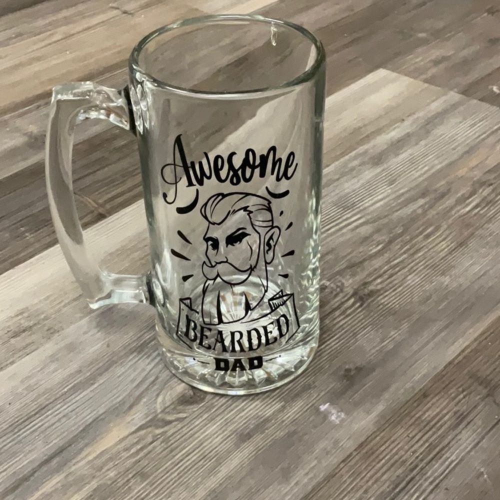 Bearded dad beer mug